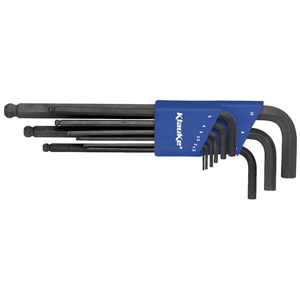 Klauke Kugelkopf-6Kant-Winkel-Set 9-tlg,SW1,5 bis SW11 KL375